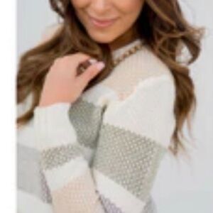 Striped Knit Sweater